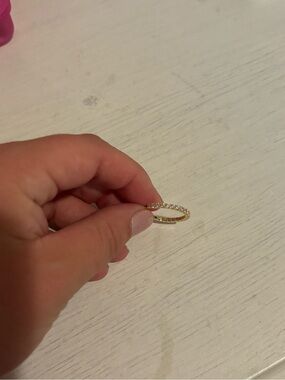 Elegant Gold Pave Eternity Band - Women's Jewelry